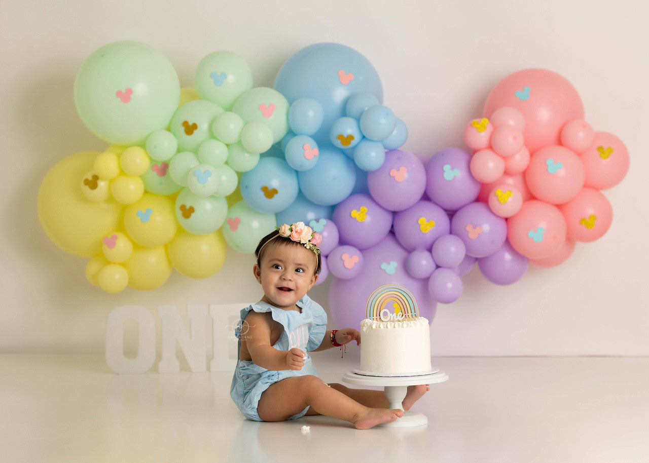 Mickey Pastel Balloons