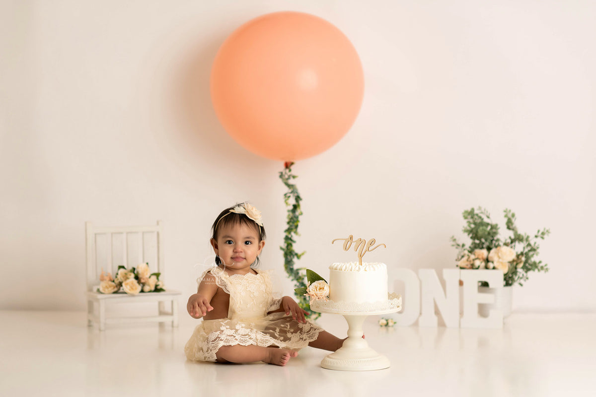 Peach Floral Boho One