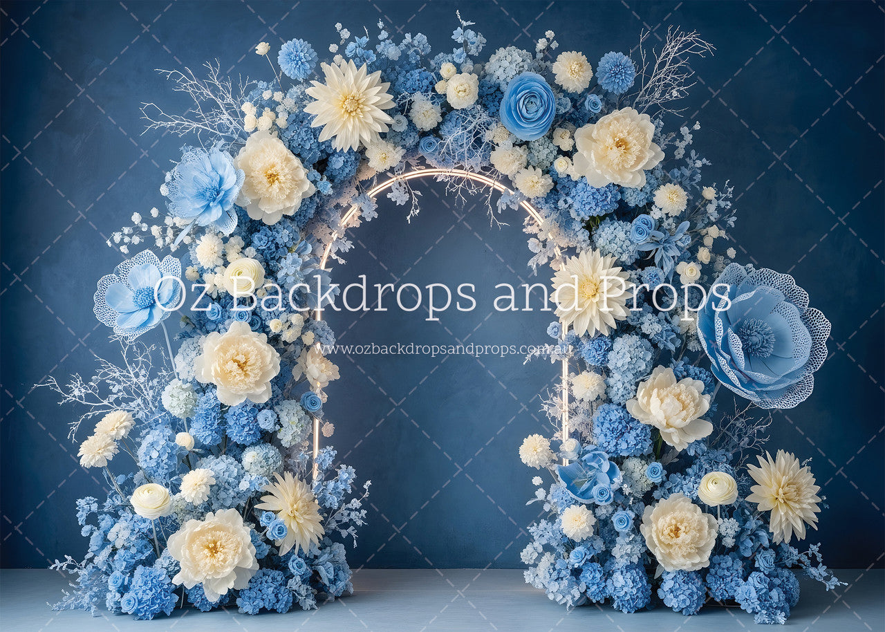It's All Blue Flower Arch