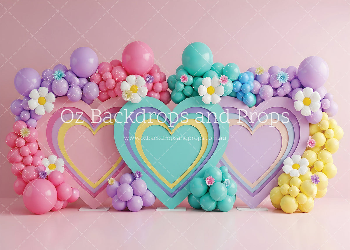 Love Heart Balloon Blooms