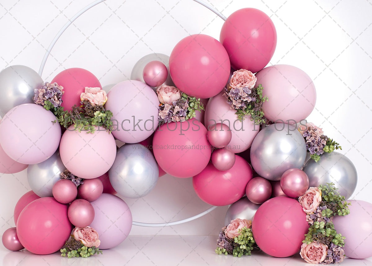 Magenta Balloon Garland