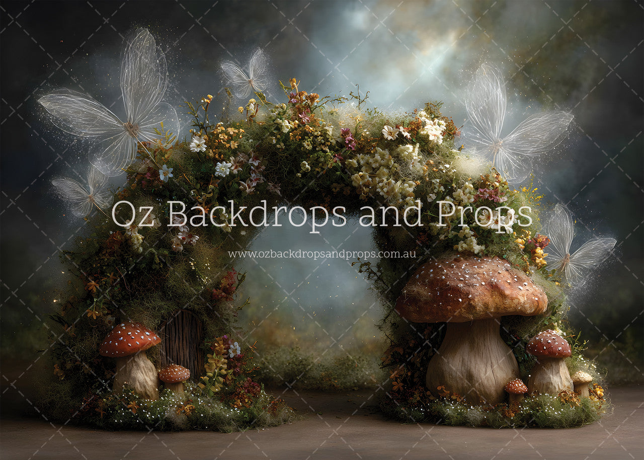 Magical Butterfly Mushroom Arch