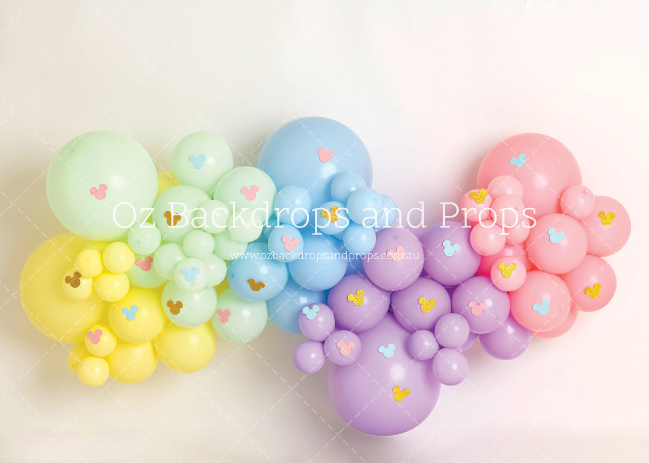 Mickey Pastel Balloons