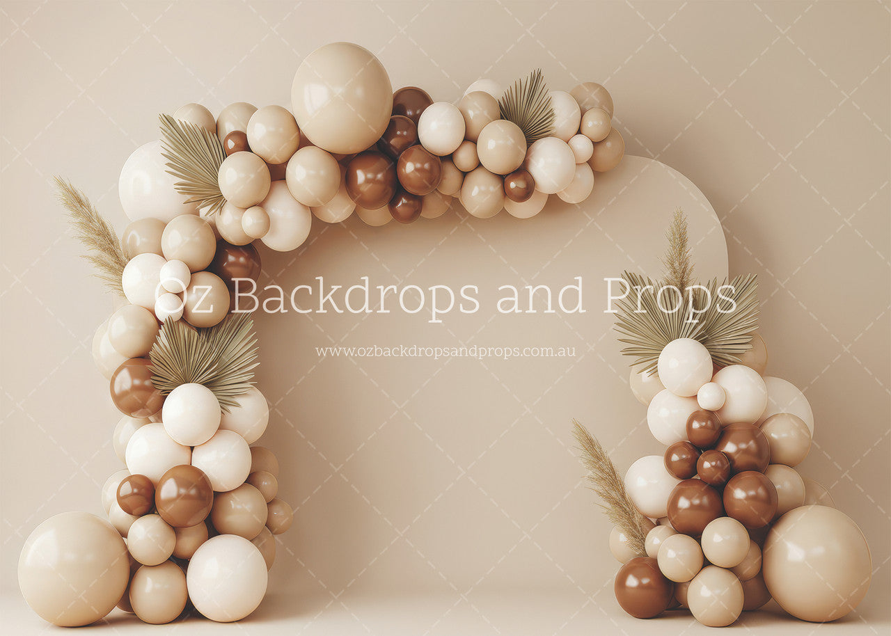 Natural Boho Balloon Arch