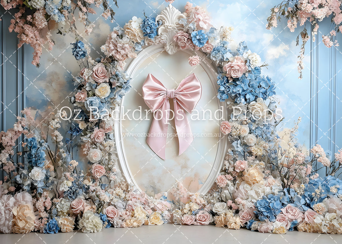 Oval Framed Blush Blooms