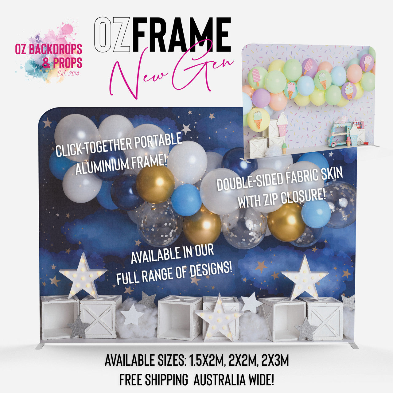 OzFrame NewGen - Double Sided Display