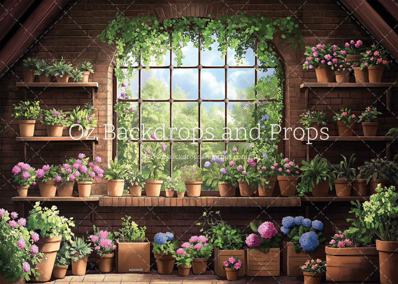 Painted Potting Shed