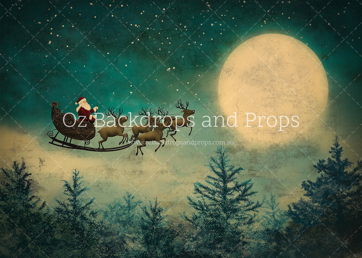 Painted Santa Postcard