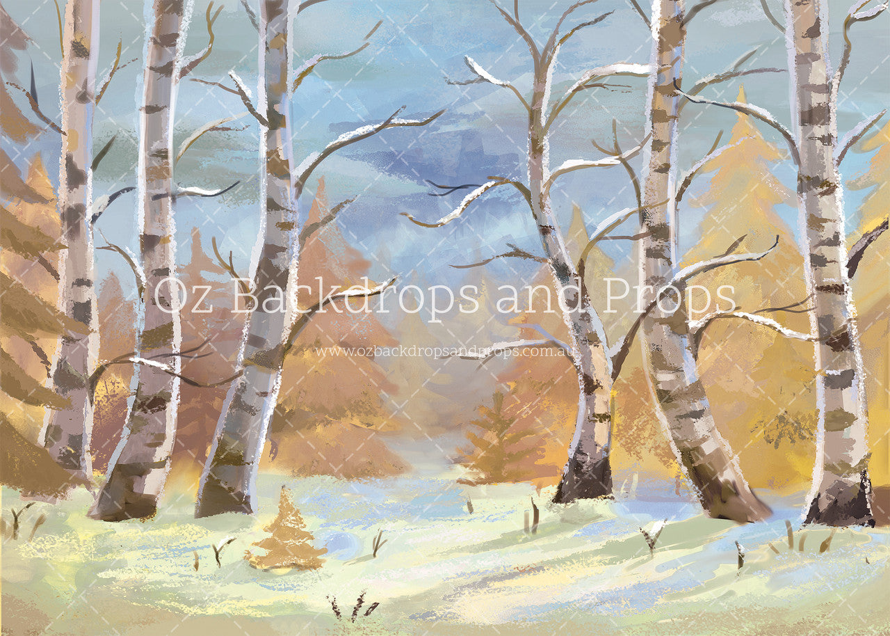 Pastel Autumn Forest