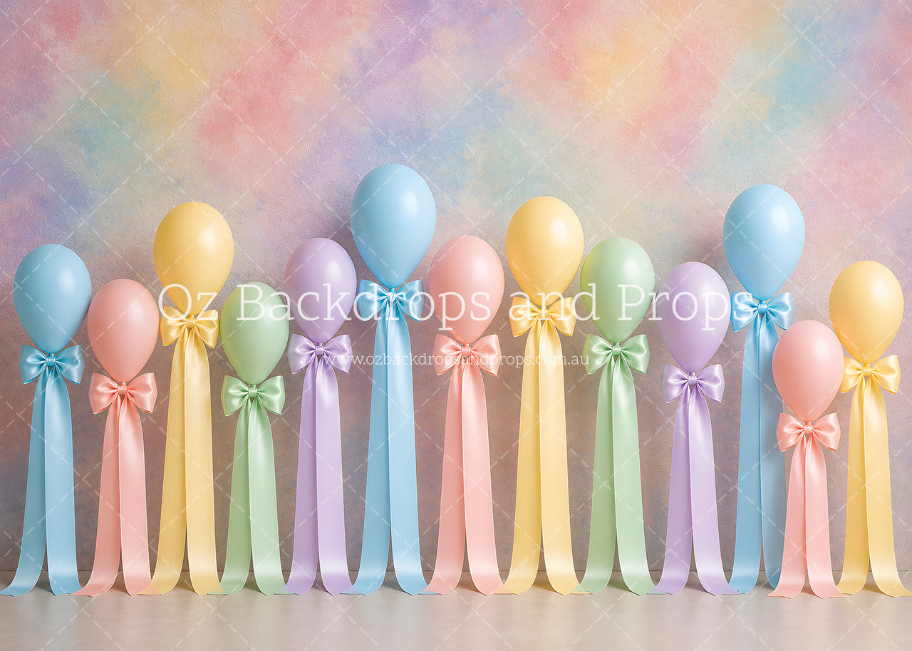 Pastel Bow Balloons