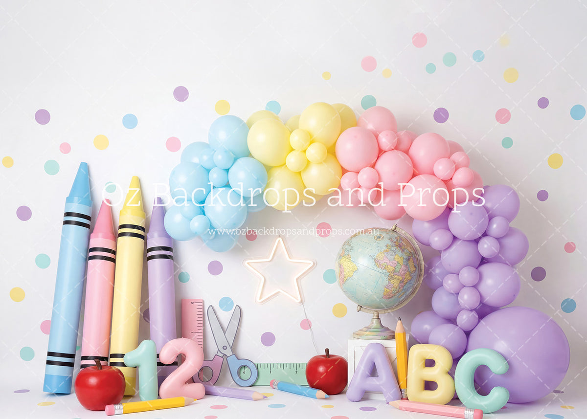 Pastel Crayon Balloons