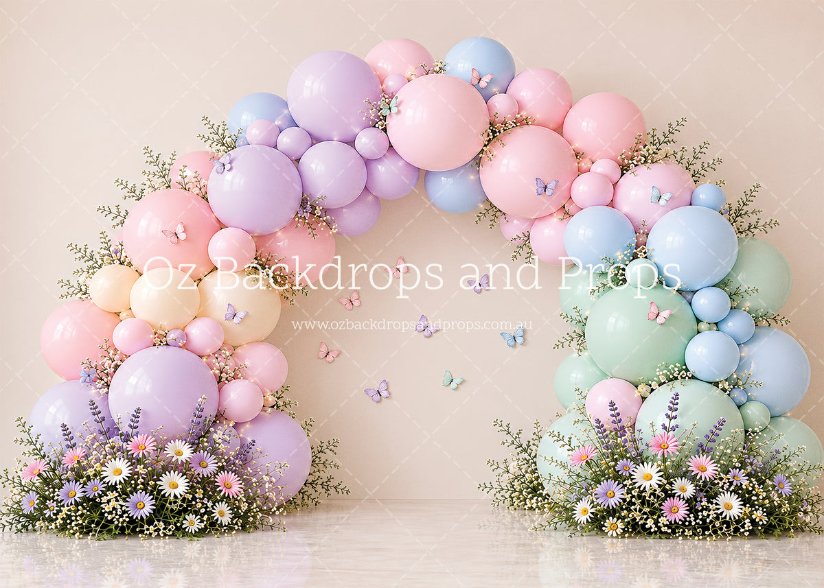Pastel Daisy Balloons
