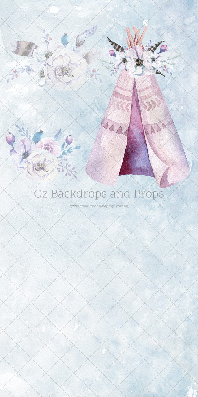 Pastel Floral Teepee Two in One