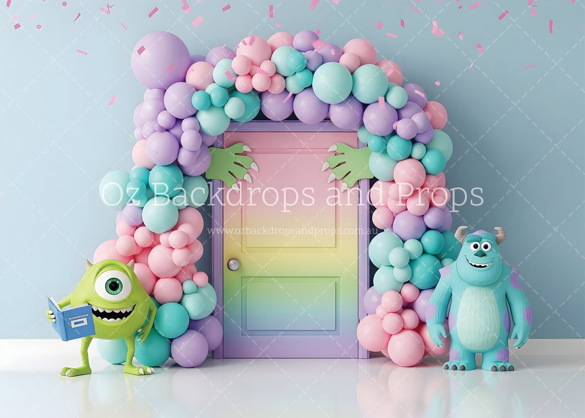 Pastel Monster Balloons