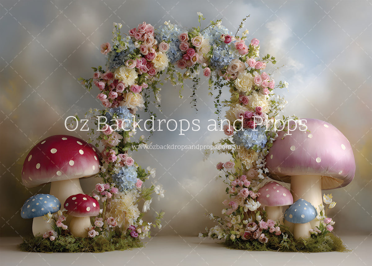Pastel Mushroom Arch