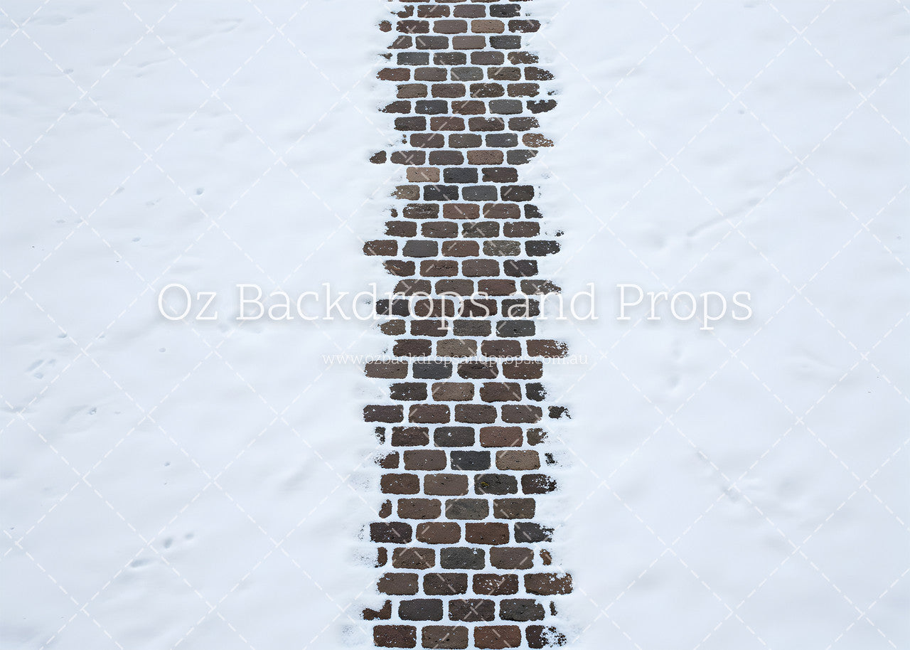 Paved Snowy Path