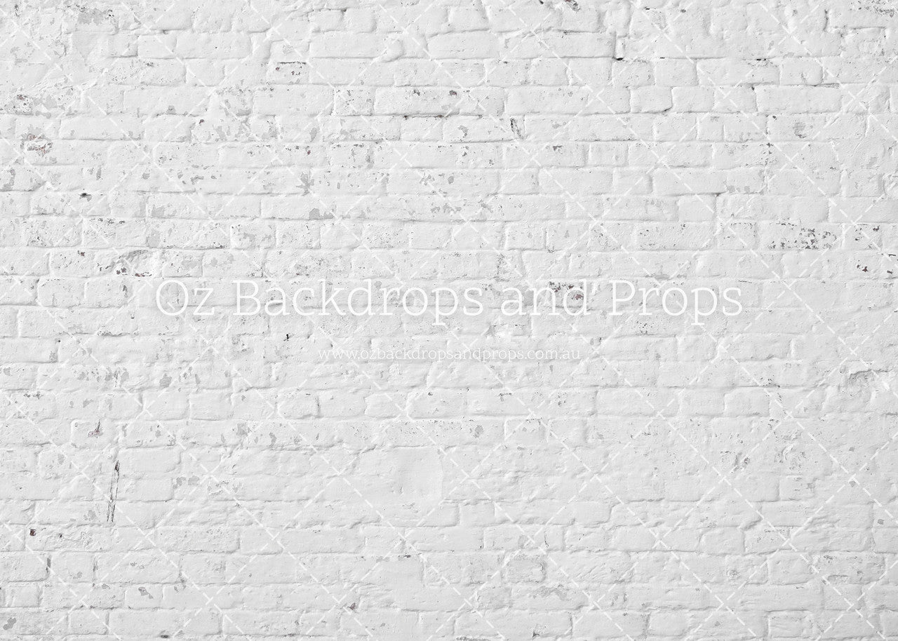 Peeling White Brick