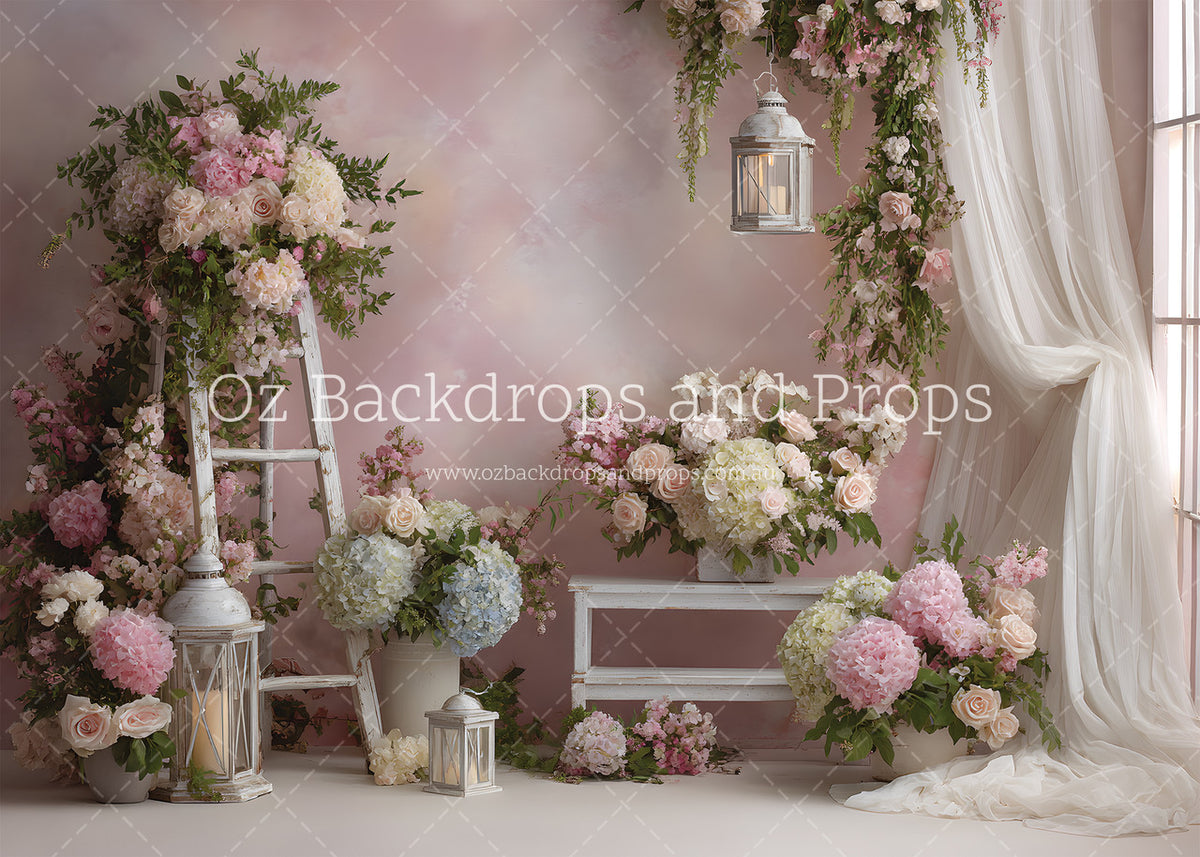 Pink Ombre Ladder Blooms