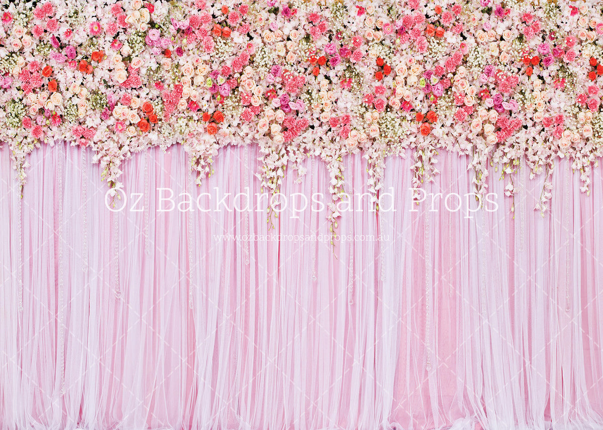 Pink Rose Curtain