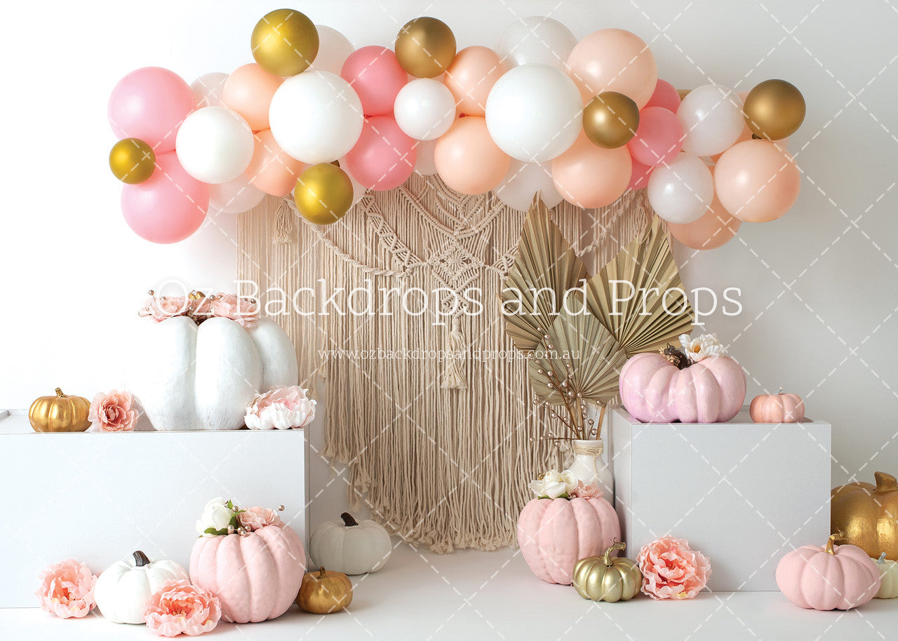 Pink and Gold Pumpkins