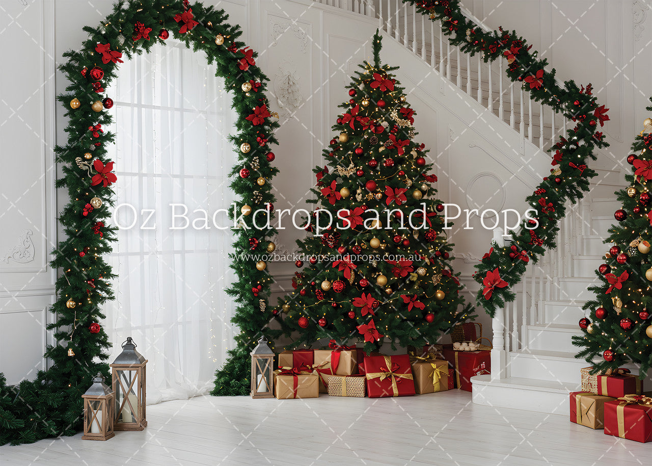 Poinsettia Staircase