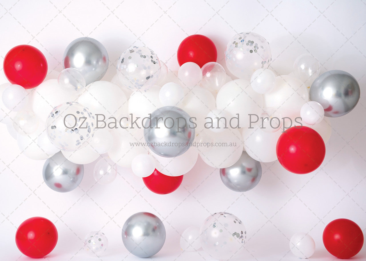 Pop of Red Balloons