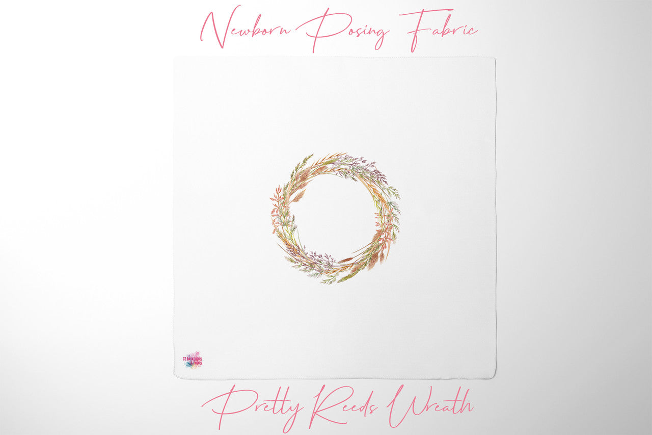 Pretty Reeds Wreath - Newborn Posing Fabric