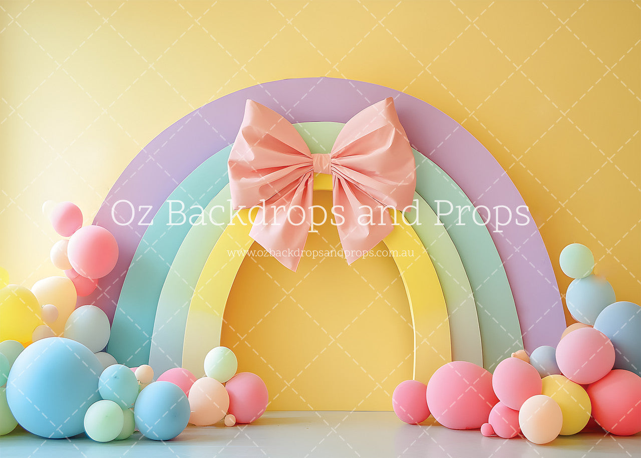Rainbow Bow Balloons