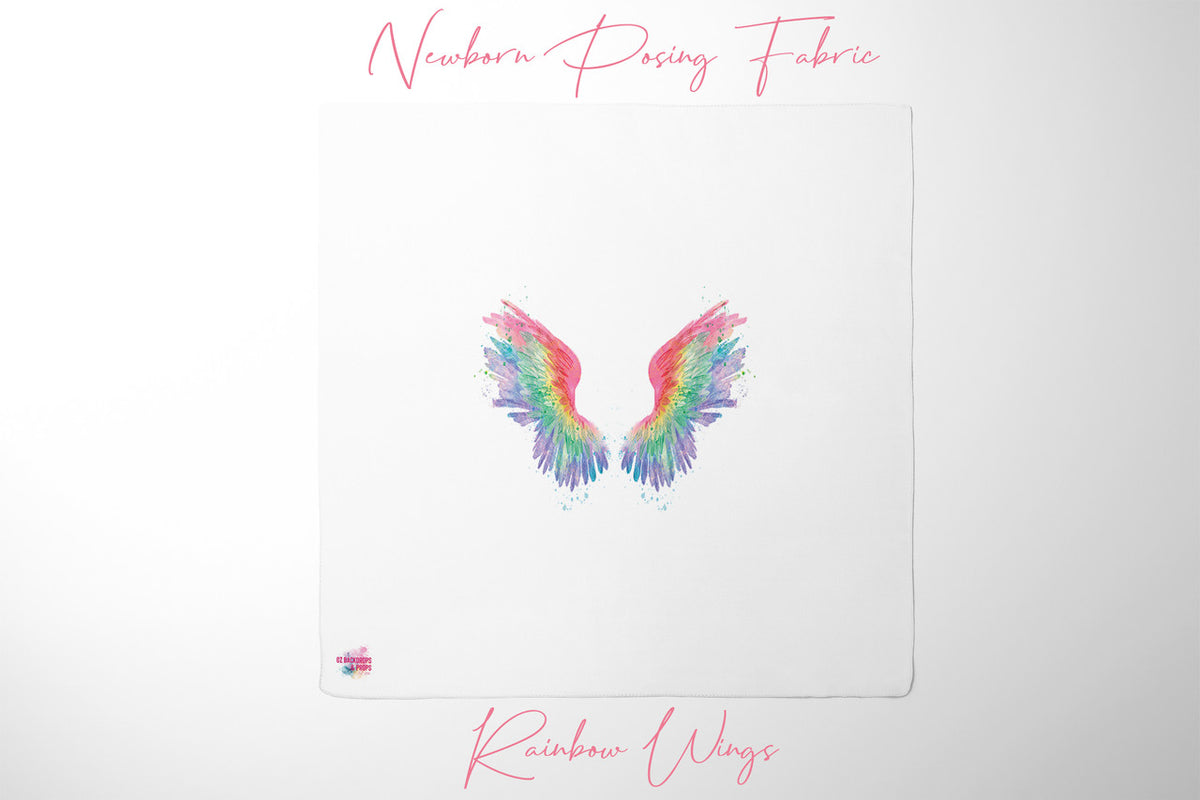 Rainbow Wings - Newborn Posing Fabric