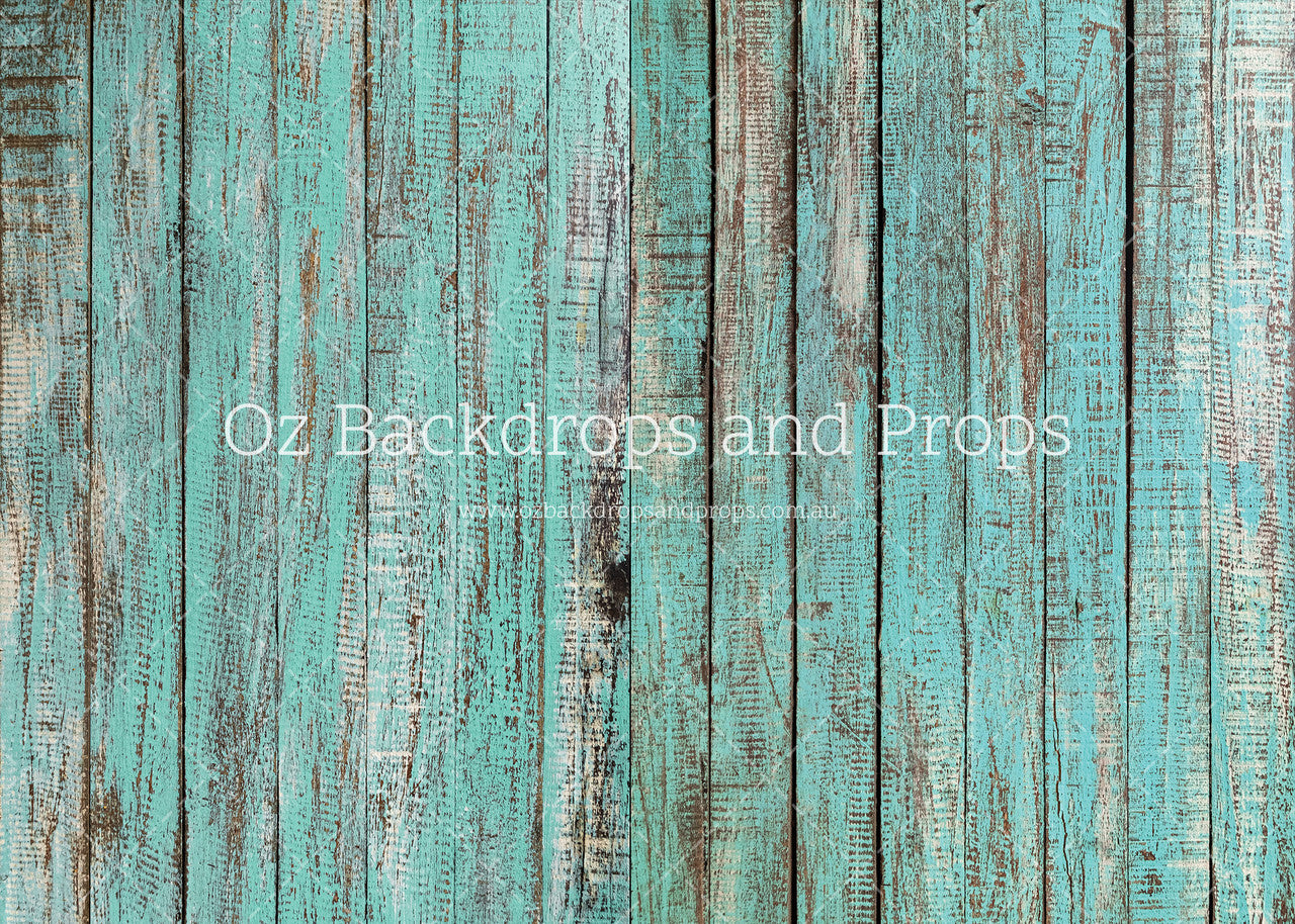 Reclaimed Teal Planks