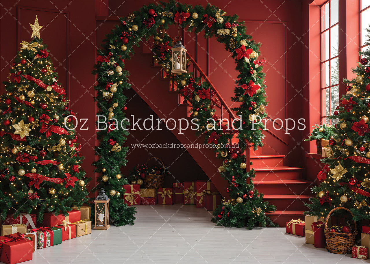Ruby Christmas Stairs