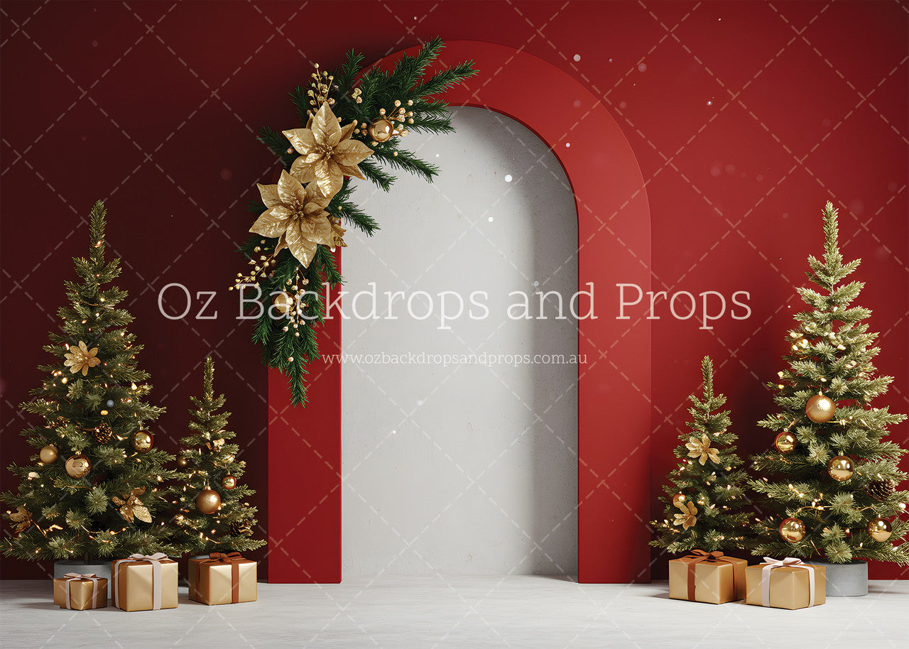 Ruby Red Festive Arch