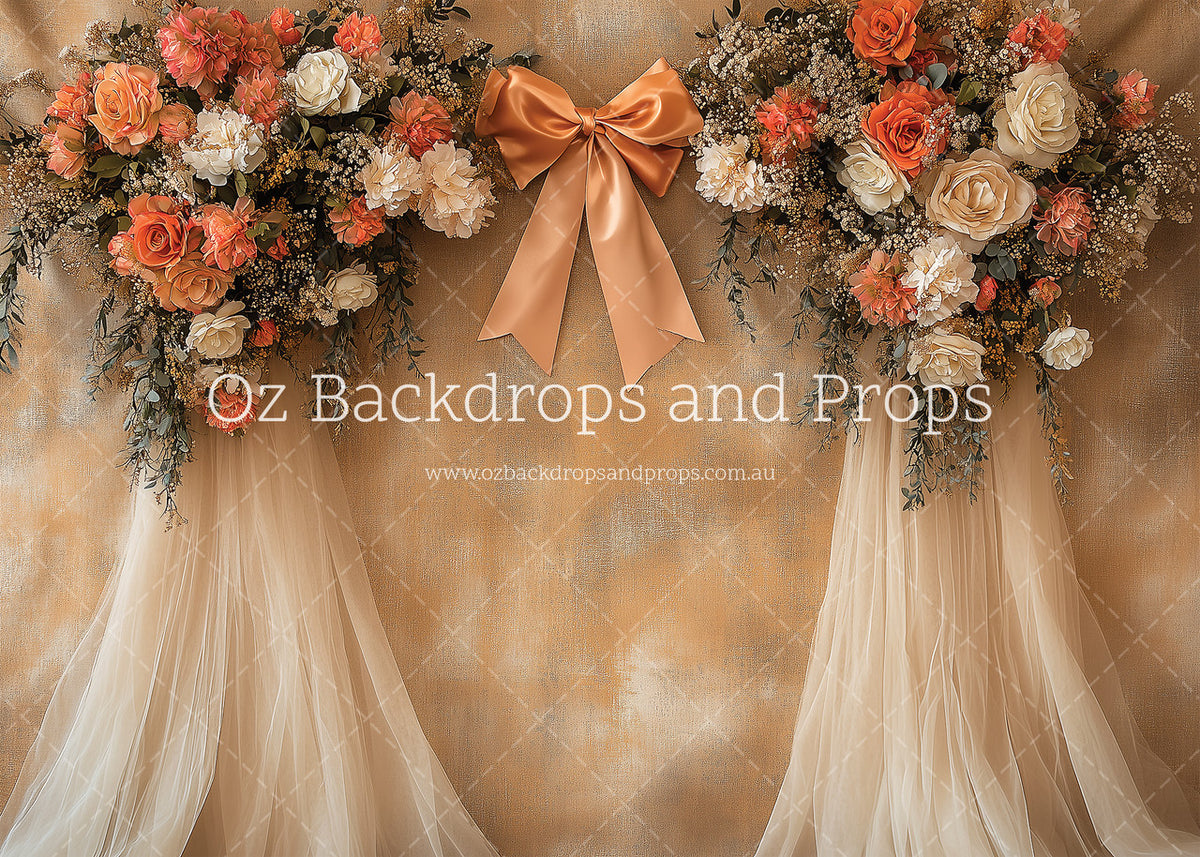 Rust Bloom Chiffon