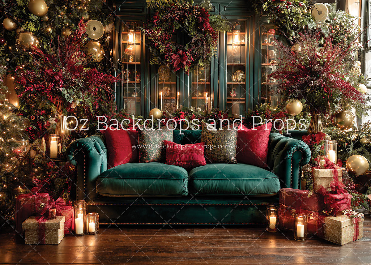 Rustic Couch Christmas