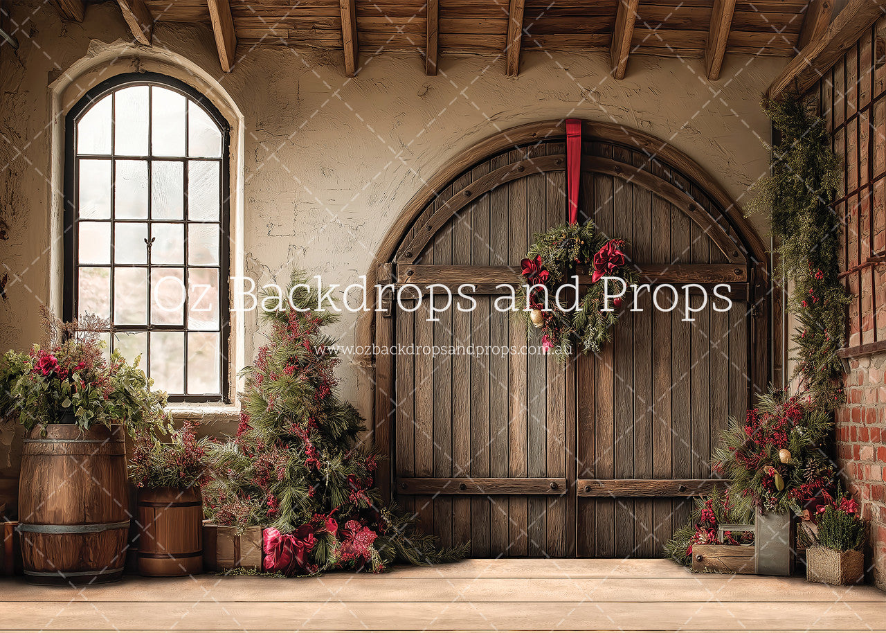 Rustic Red Christmas Barn