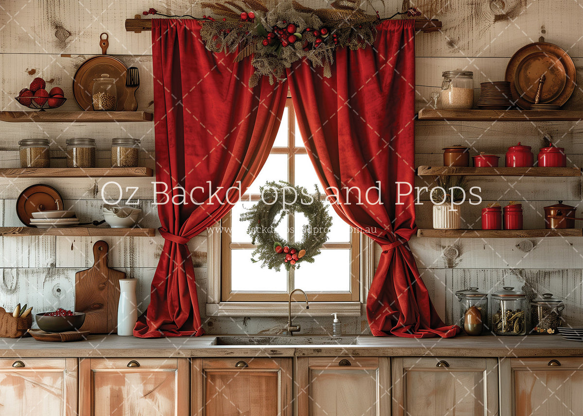 Rustic Red Kitchen