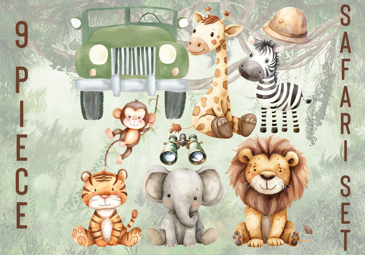 Safari Cutout Set (9 Piece)