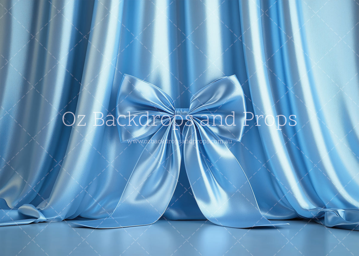 Satin Bluebell Bow