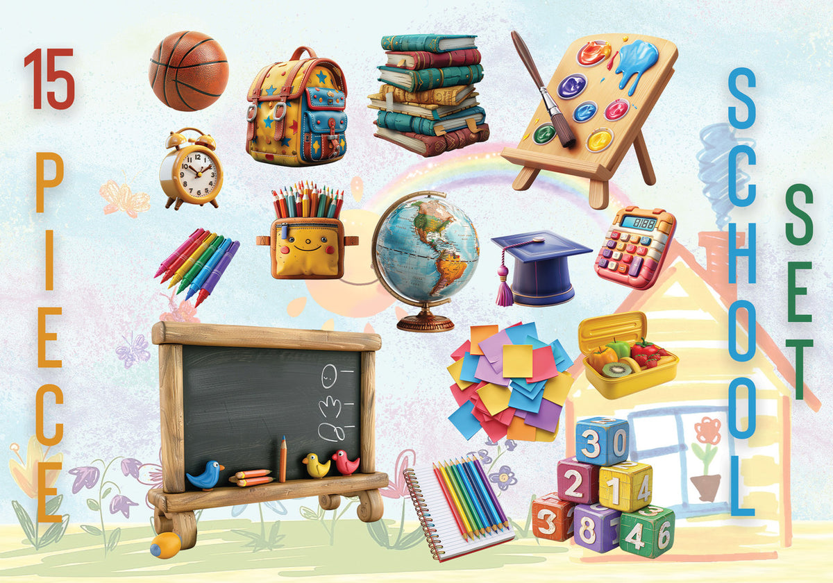 School Cutout Set (15 Piece)