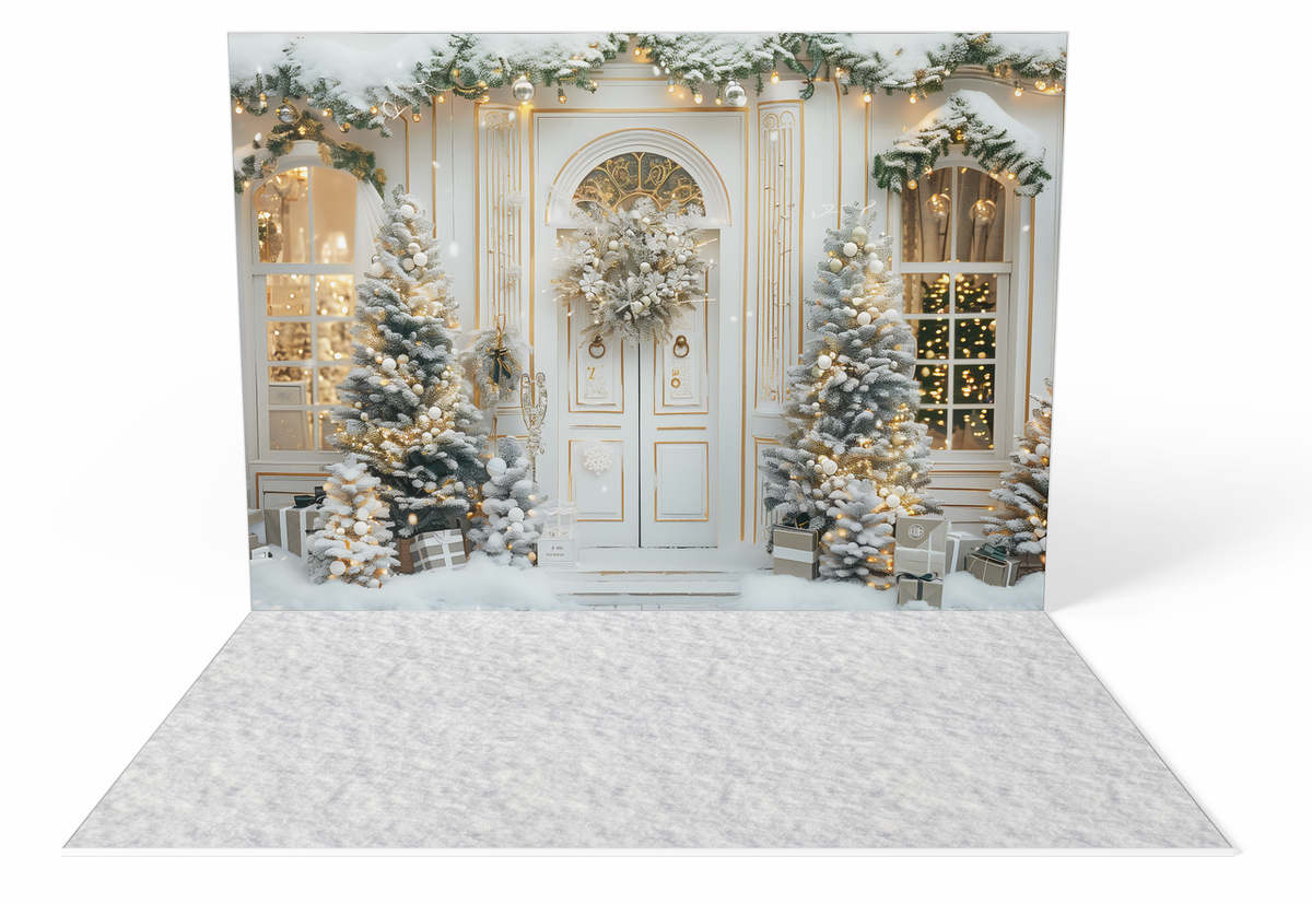 Gold Leaf White Christmas