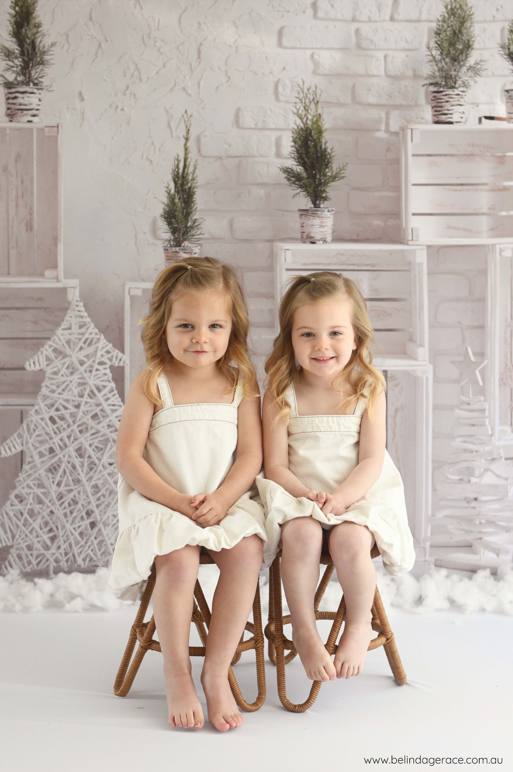 White Christmas Crates