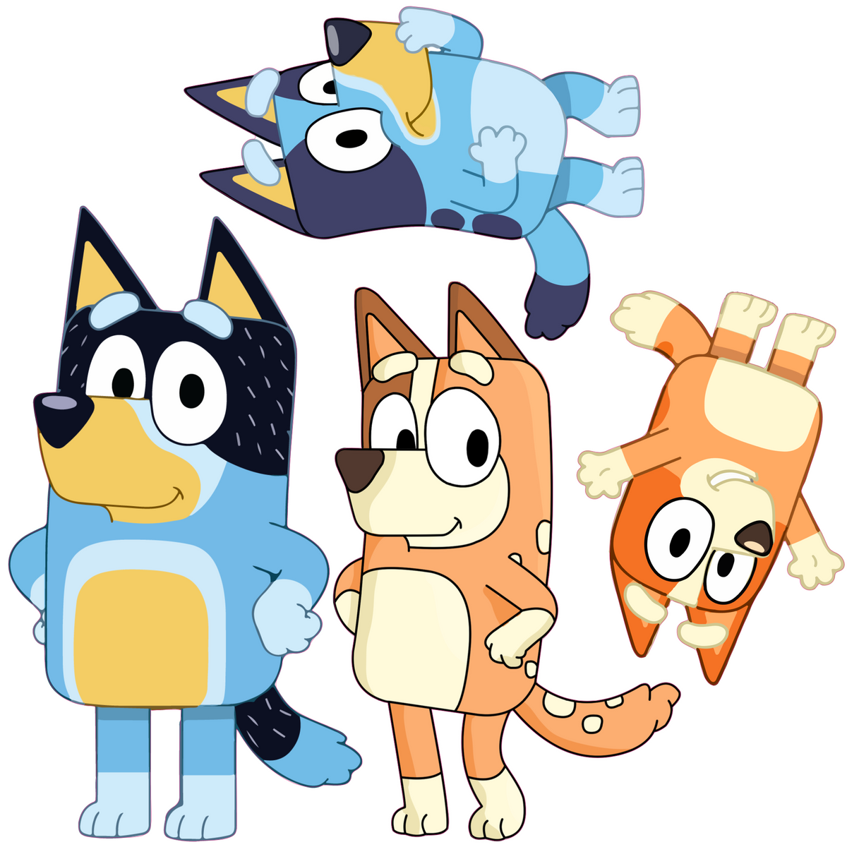 Bluey Family Cutout Set - 5mm Corflute