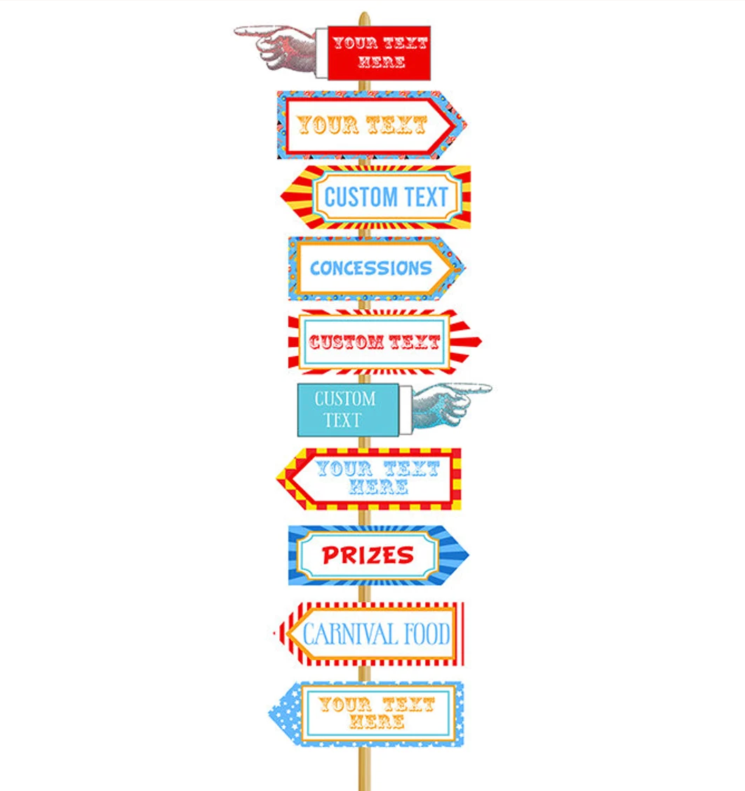 Custom Direction Signs