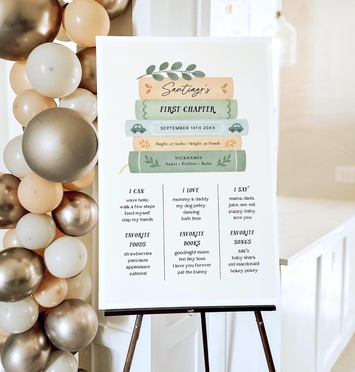 Custom Birthday Story Boards