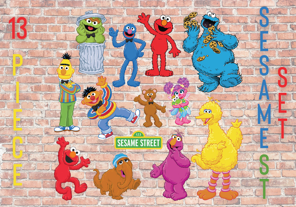 Sesame Street Cutout Set (13 Piece)