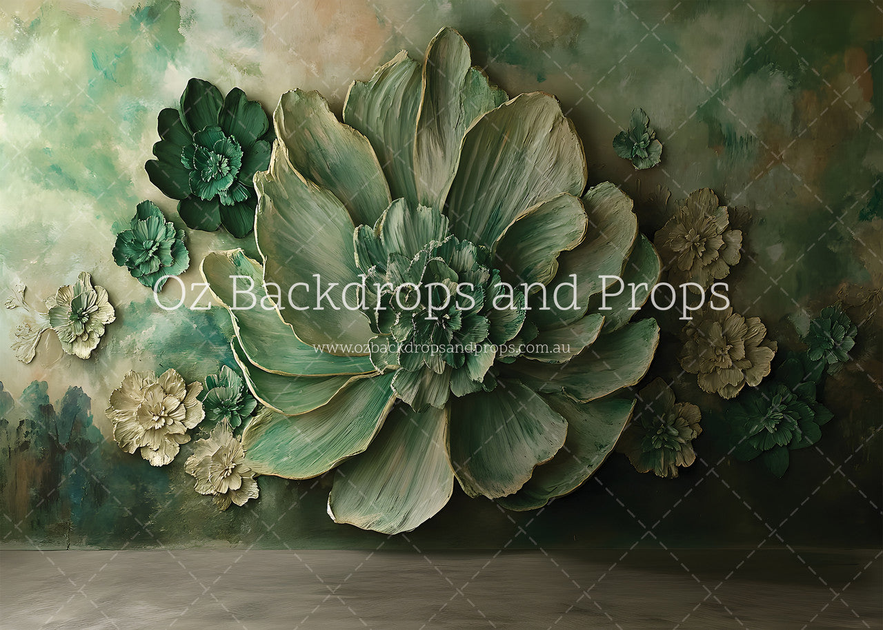 Shades of Jade Floral