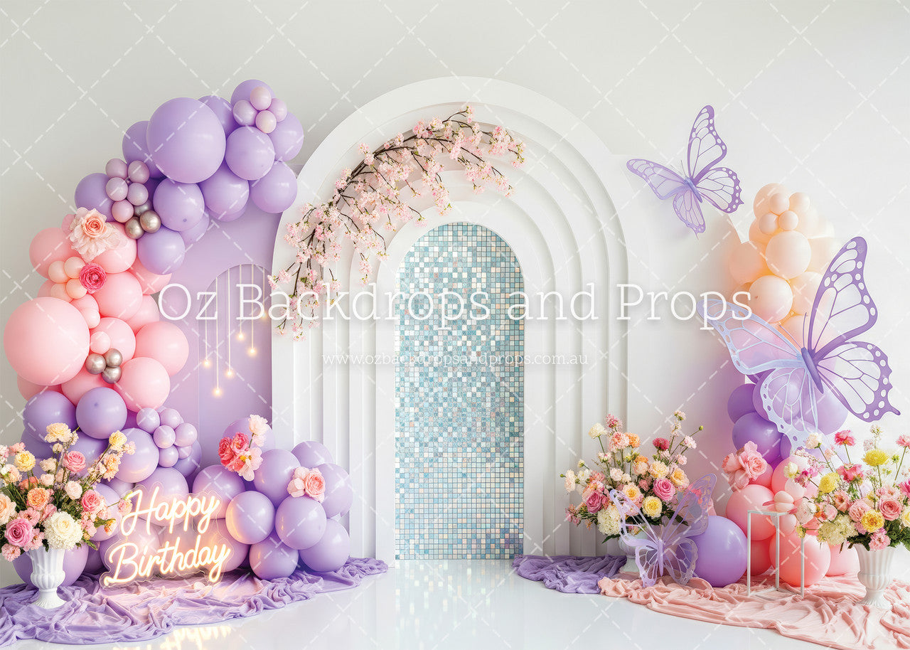 Shimmer Butterfly Balloons