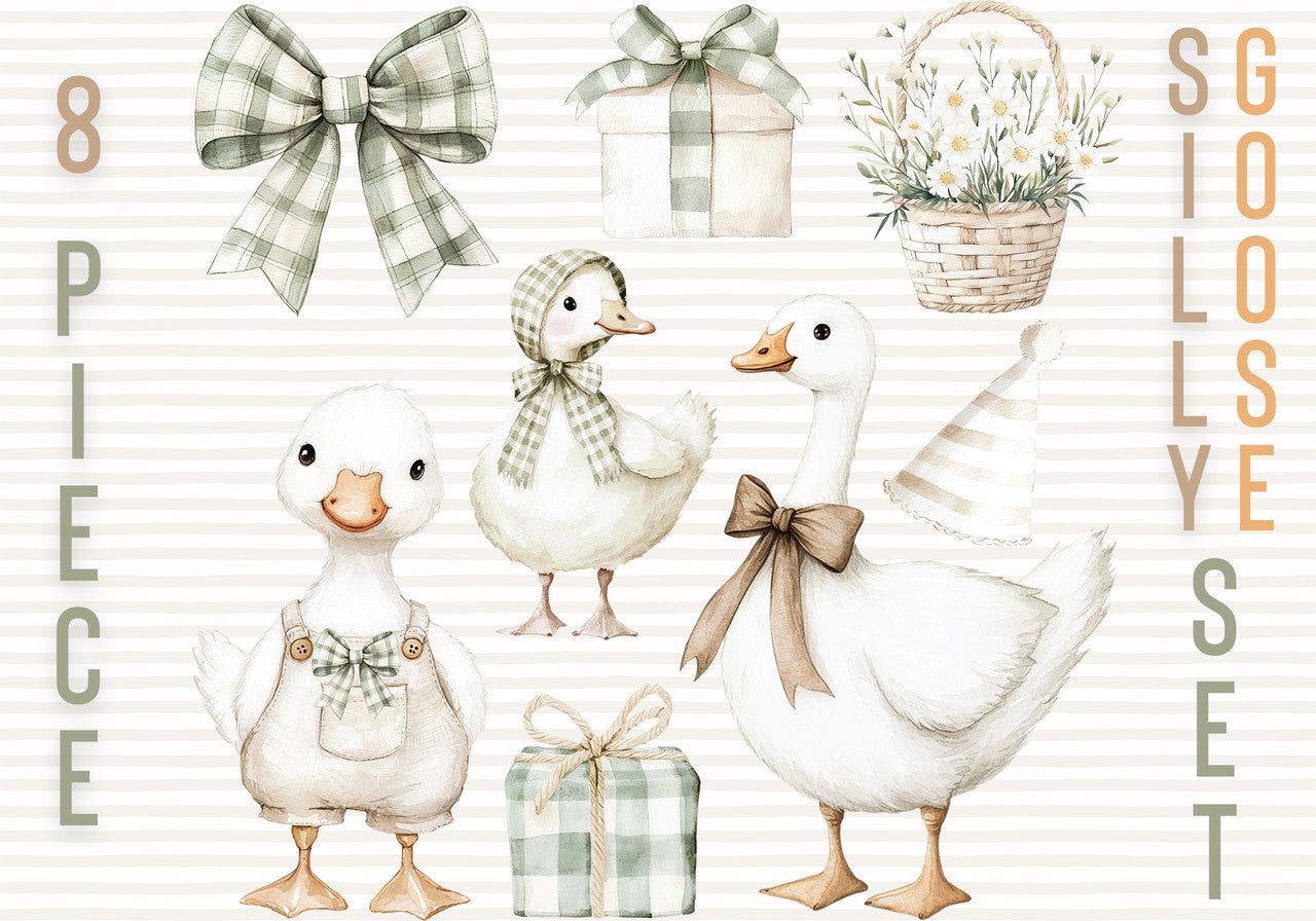 Silly Goose Cutout Set (8 Piece)