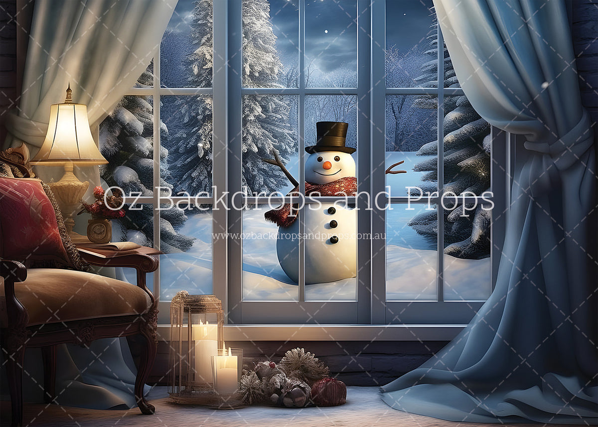 Snowman Window