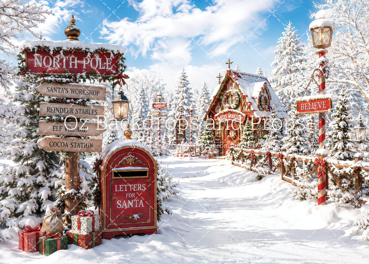 Snowy Workshop Mailbox